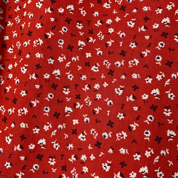 Taylor Stitch Red Casual Button Down Shirt with Geometric Pattern - Picture 11 of 12